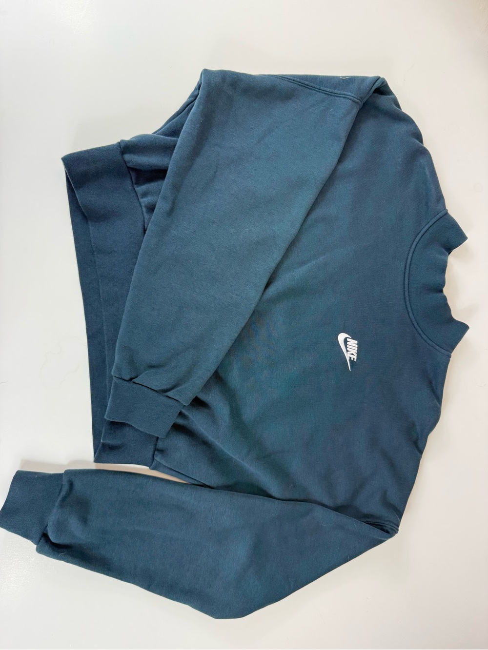 Nike Blue Crop high-Crewneck